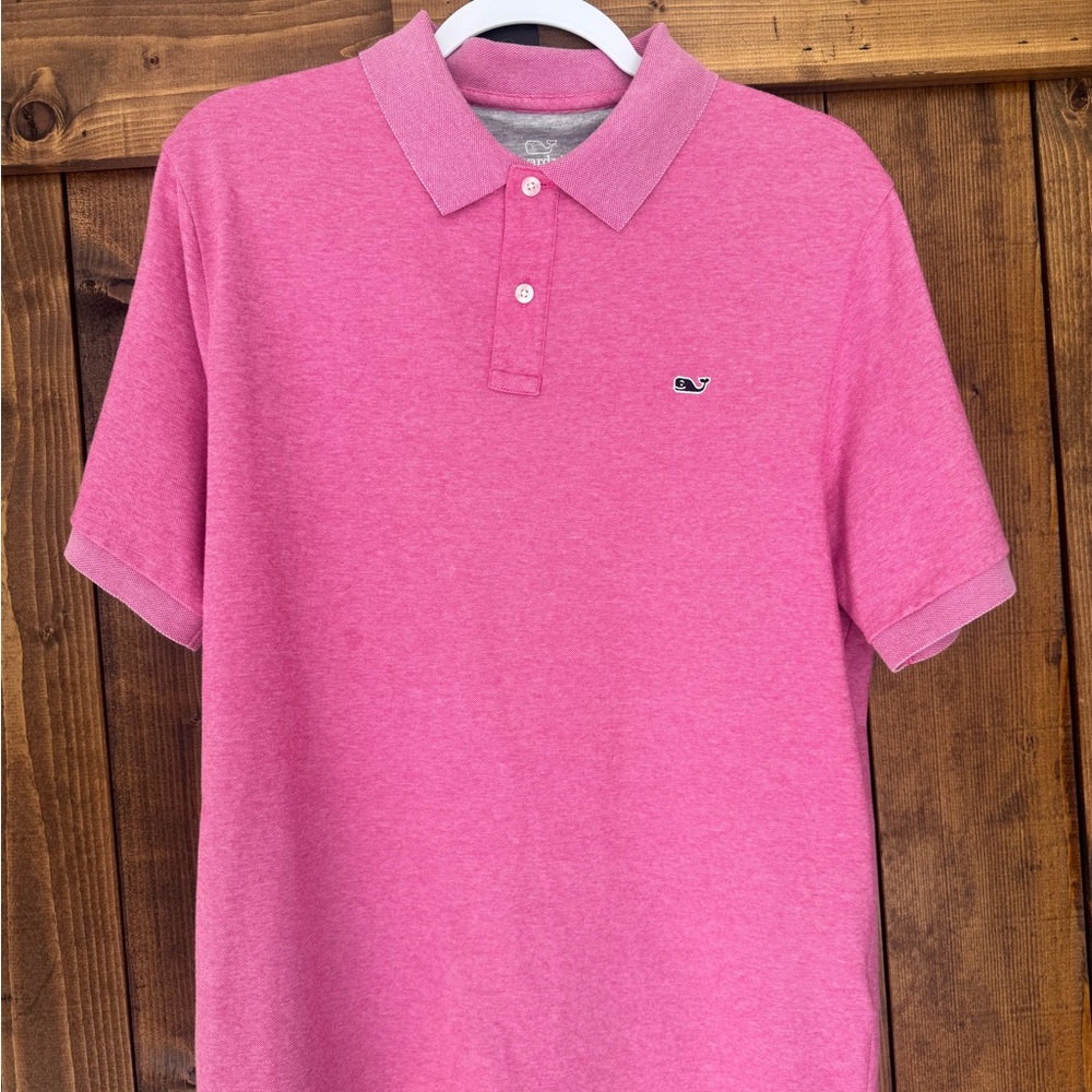 Vineyard Vines Men's Bright Pink Polo